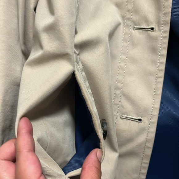 Host Pick Loft Women's Size 4 Petite Tan Pea Coat W/Pockets - Picture 8 of 15